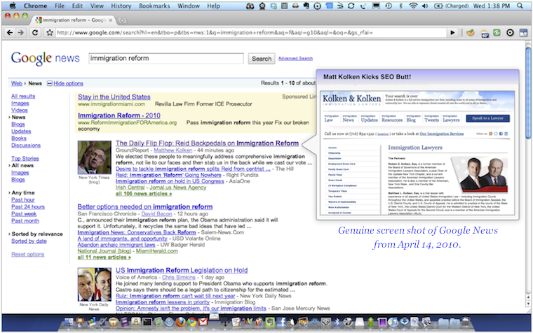 Kolken Law Kicks SEO Butt!